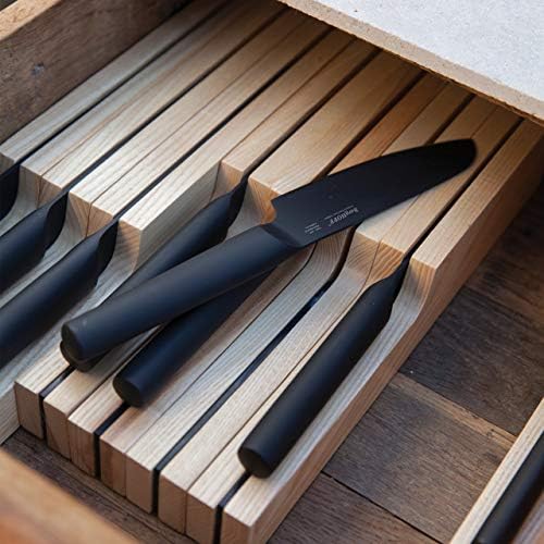 BergHOFF רון טיטניום קרמיקה מצופה טפלון ירקות סכינים, 6 x 3 x 31 ס מ, שחור
