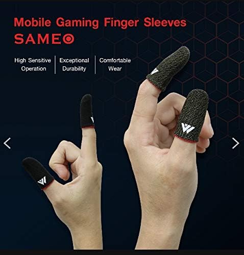 SAMEO המשחקים האצבע שרוולים לנייד בקרי משחק (חבילה של 3 זוגות) אנטי-זיעה לנשימה חלקה אצבע האגודל שרוול עבור הליגה של