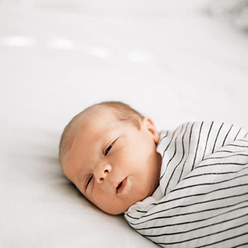 קרן אור & פופי מוסלין התינוק שמיכות החתלה לתינוקות בנים או בנות - 3 Pack גמיש שמיכות החתלה - נייטרלי התינוק הרישום או