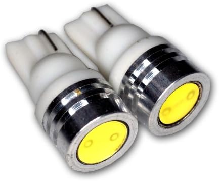 TuningPros LEDDSI-T10-WHP1 כיוונית אות מחוון LED נורות T10 טריז, מתח גבוה LED לבן 2-pc סט