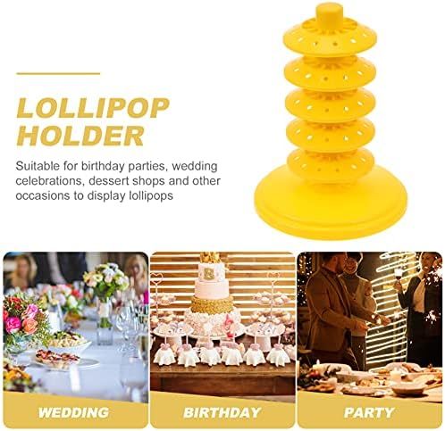 YARDWE 2pcs Lollipop מחזיק תצוגת פופ העוגה דוכן תצוגה בשכבות Lollipop מראה מגדל לחתונה מקלחות תינוק מסיבת יום הולדת