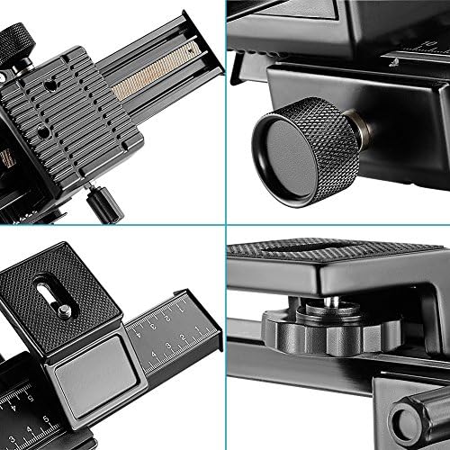 Neewer Pro 4-מצב מאקרו, מיקוד פוקוס רכבת Slider/תקריב ירי עבור Canon Nikon, Pentax, אולימפוס, סוני, סמסונג ואחרים המצלמה