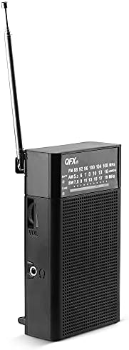 QFX R-35 נייד רדיו בגלים קצרים שחור
