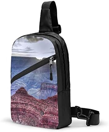 Crossbody קלע התיק שקית קלע, גרנד קניון מודפס נסיעות וטיולים החזה תיק Daypack עבור נשים & גברים